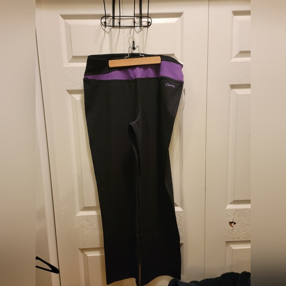 Pants - Stride Tummy Control Pants Black/Purple Size XL
